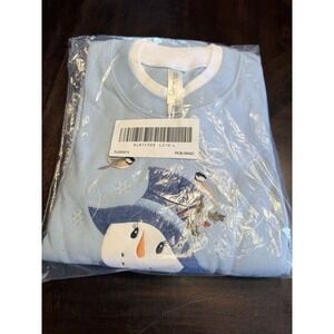 Vintage Endless Designs Snowman Sweatshirt Winter Large New